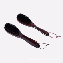 High quality short handle wooden houser hair shoe brush for wholesale